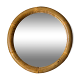 Round bamboo mirror 32cm