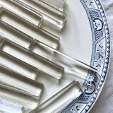 Antique glass knife holders
