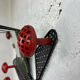 Coat rack perforated sheet metal