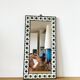 Ceramic and wrought iron mirror 1950