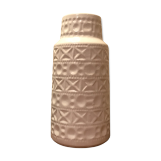 Vase scandinave blanc vintage