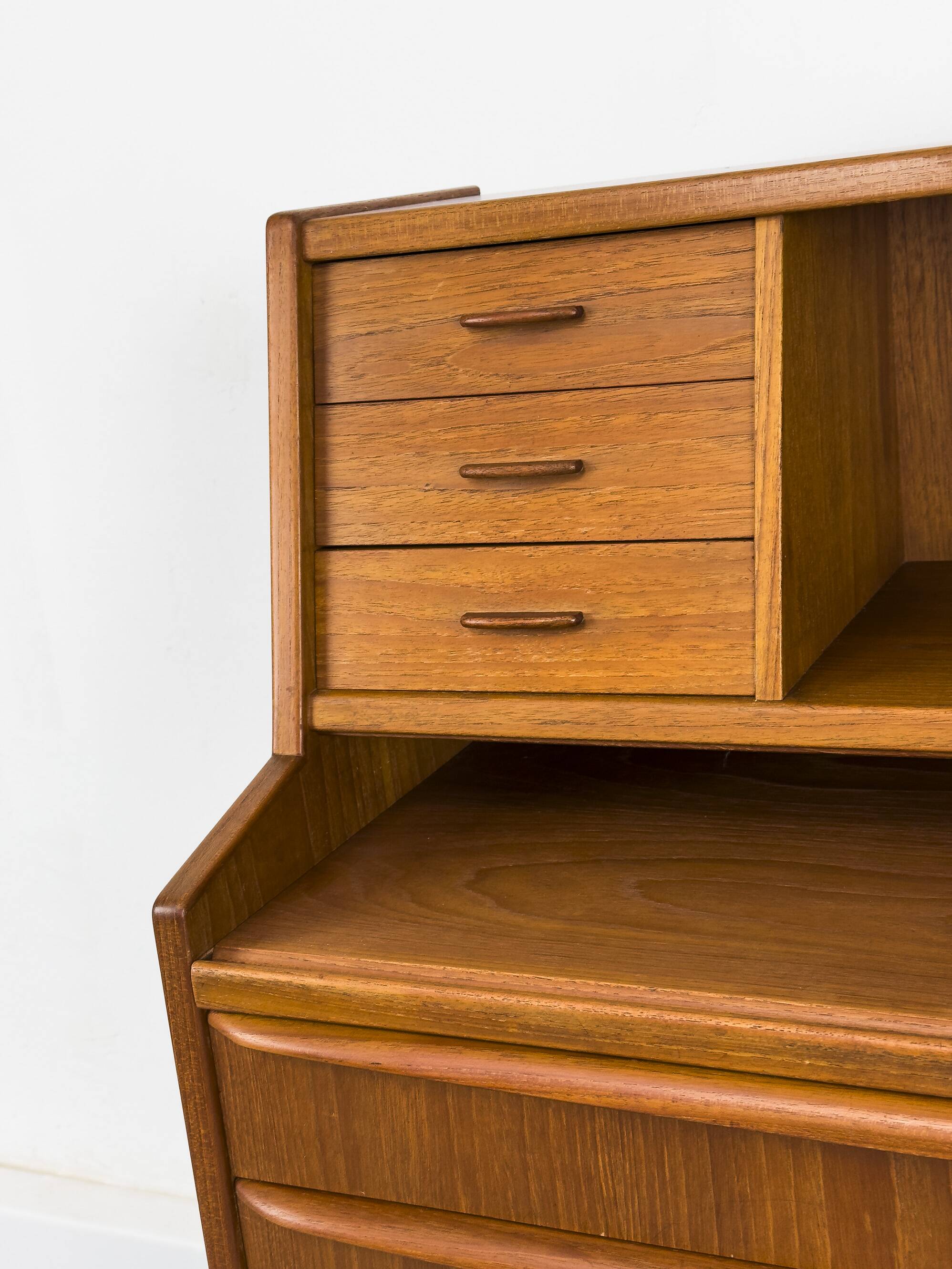 Secrétaire en teck de Chr. Møller, années 1960