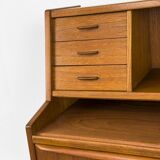 Secrétaire en teck de Chr. Møller, années 1960