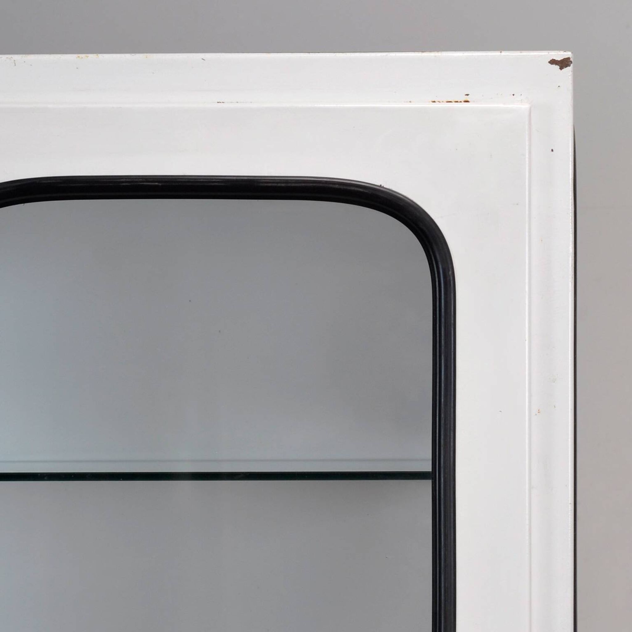 Vintage Iron And Glass Medical Cabinet, 1970s