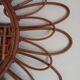 Vintage bamboo mirror 62clm