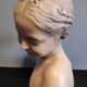 Bust "the laughing" after jean-baptiste pigalle in plaster