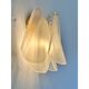 Pair of Contemporary Modern Sanded Champagne “Rondini” Murano Wall Sconces