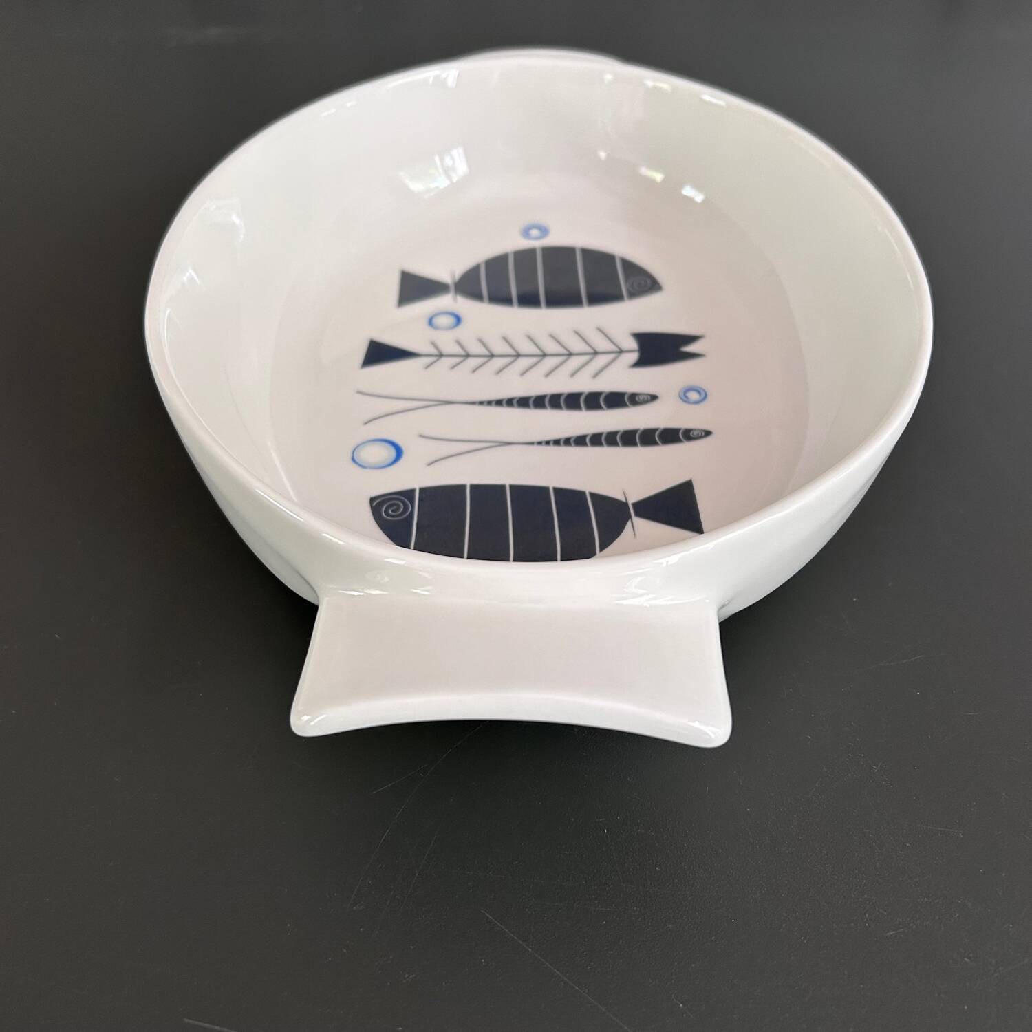 Stylized fish dish