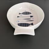 Stylized fish dish