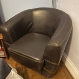 leather convertible club chair