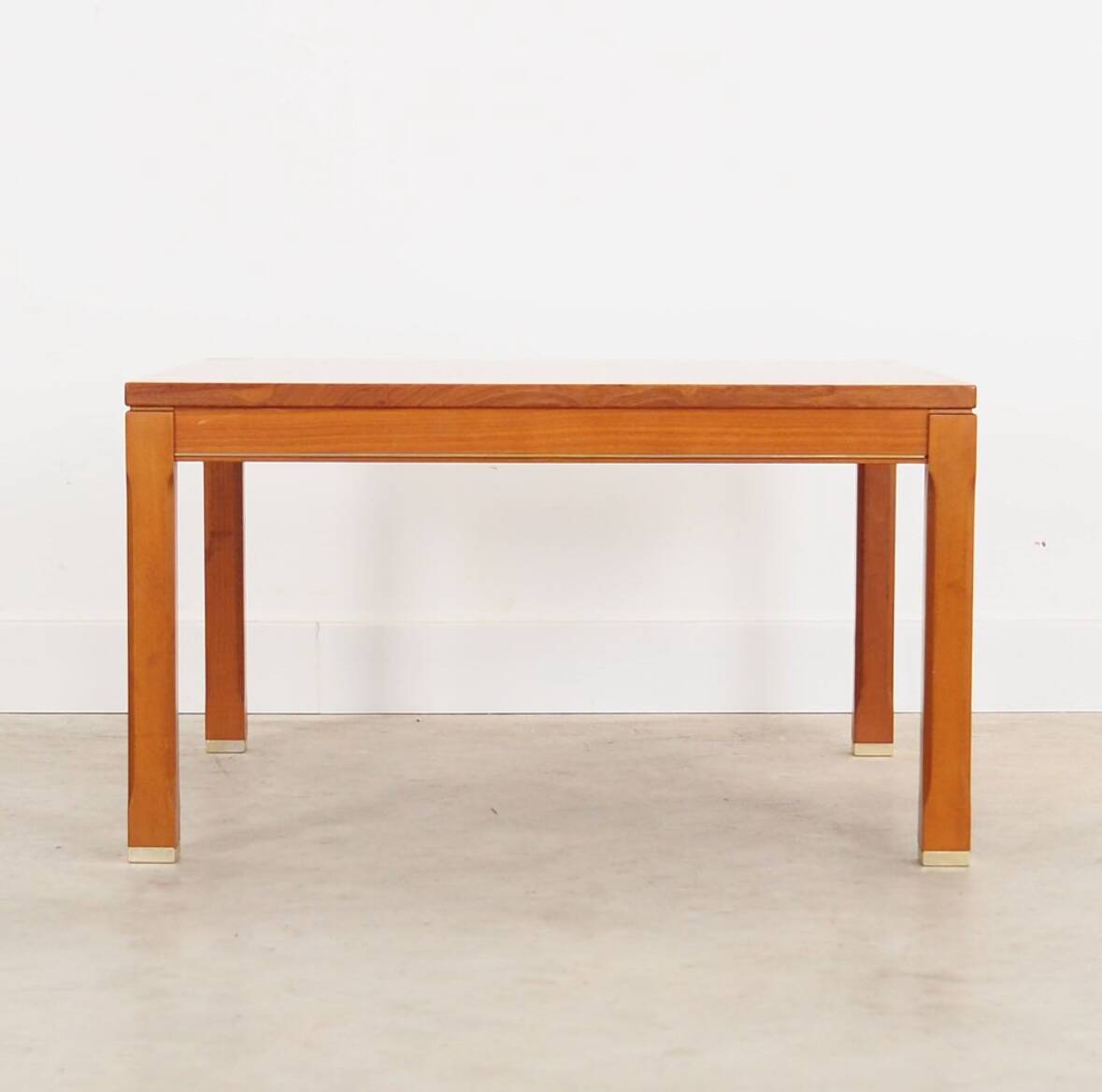 Vintage teak and beech coffee table, Danish design.