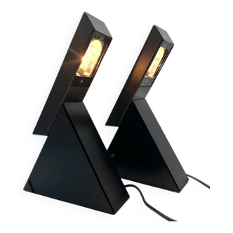 “delta” lamps by mario bertorelle for “jm rdm” massanzago, 1980s