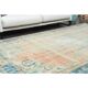 1970s Vintage Turkish Oushak Handmade Wool Cotton Orange Area Rug  193x302