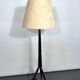 Wood tripod floor lamp, Italy, 1950s
