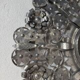 Vintage Mexican metal large mirror