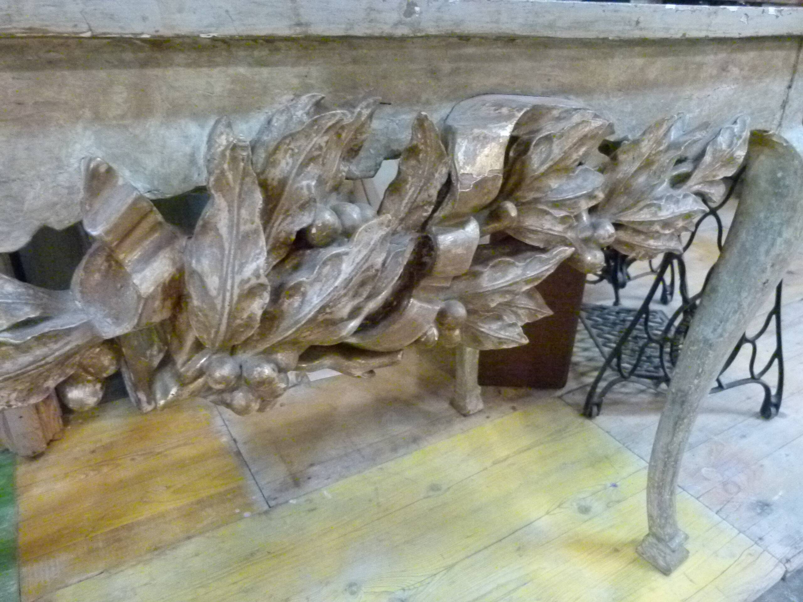 19th century marble console