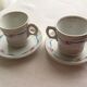 Se de 2 tasses brûlots 19me porcelaine blanche