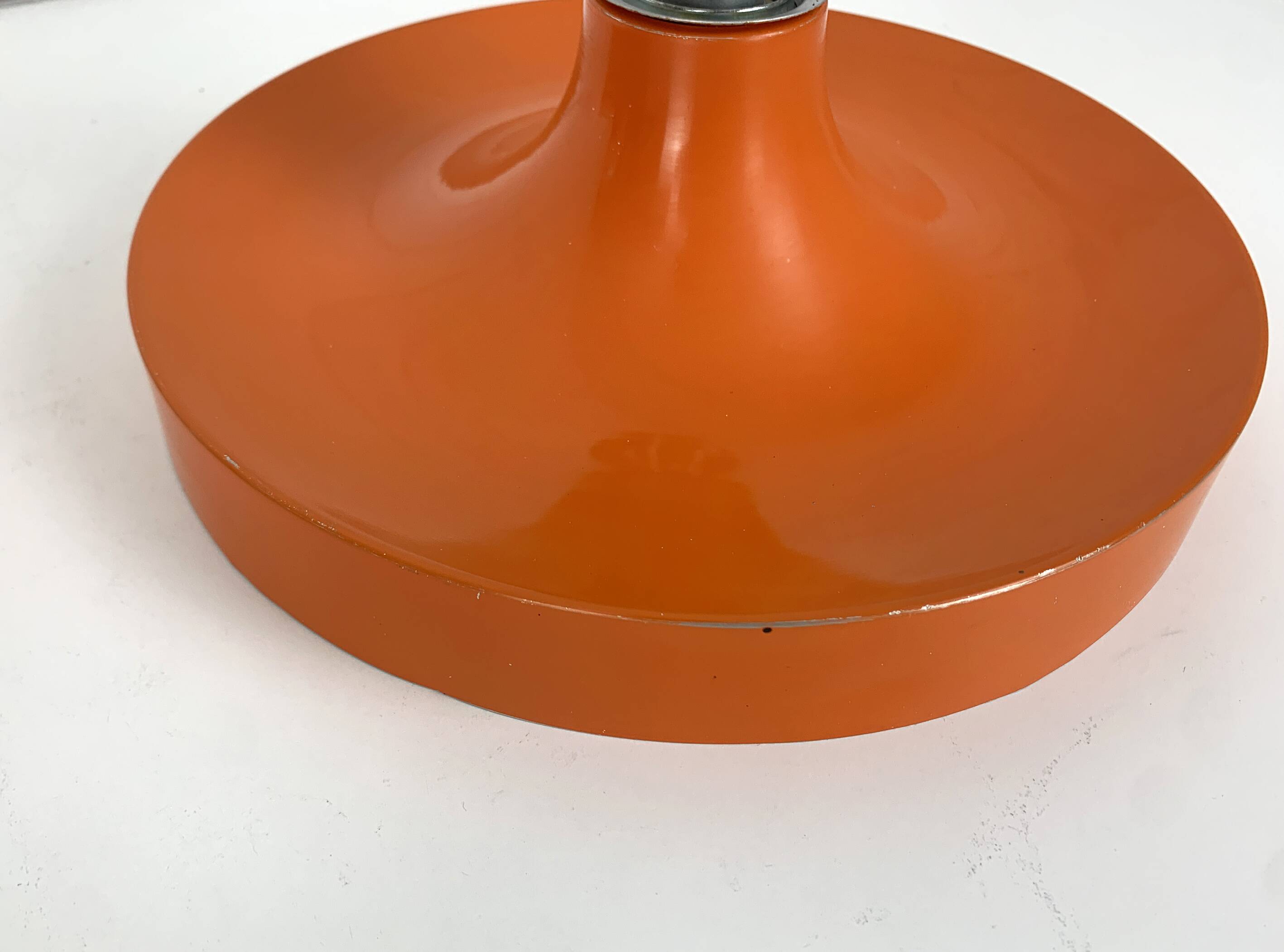 Pair of Space Age Teka wall lights, Germany in aluminum, Flush, Disc, 1960-70