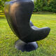 Fauteuil style egg chair et son ottoman