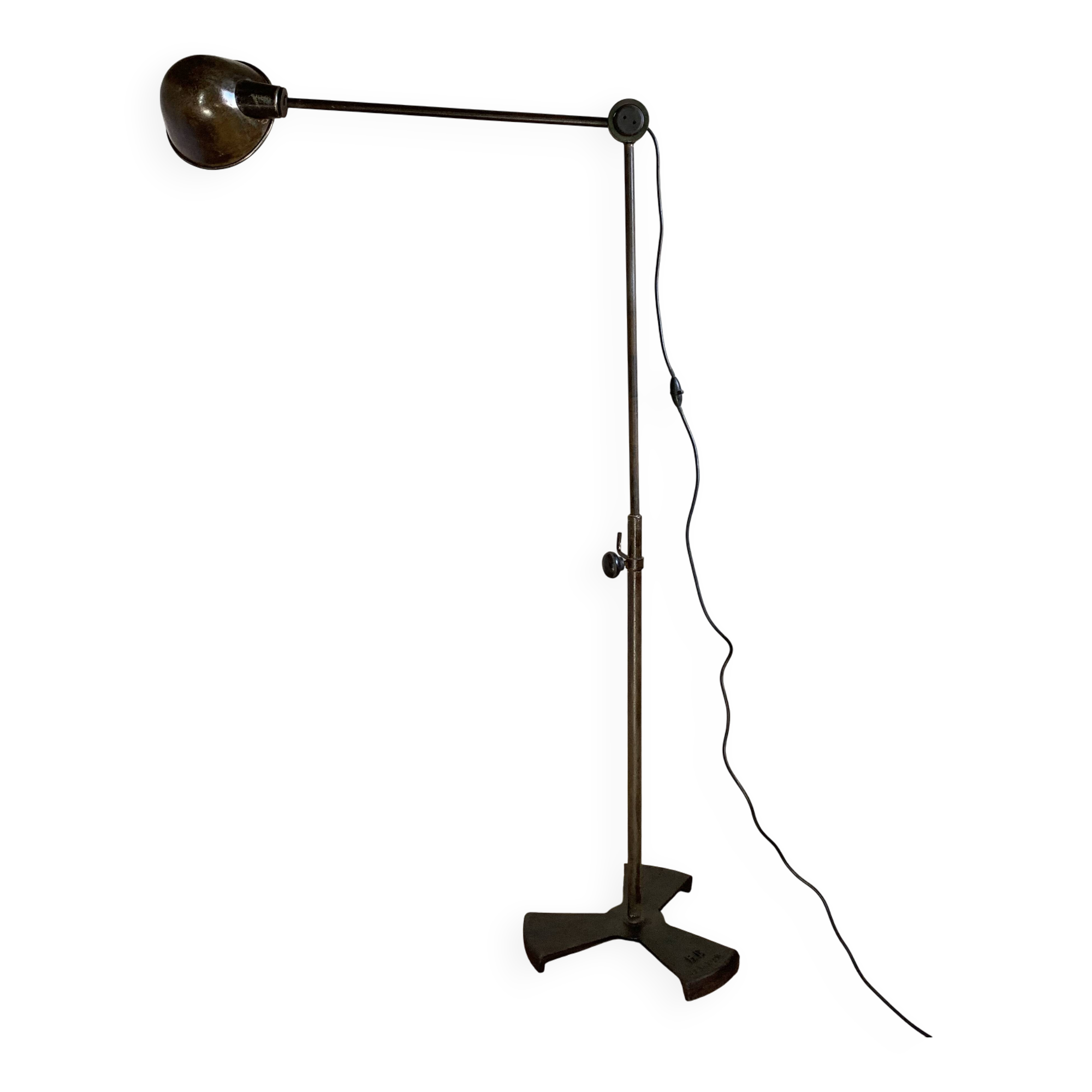 Vintage industrial workshop floor lamp