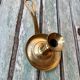 Brass hand candlestick