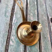 Brass hand candlestick