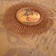 Vintage rattan mirror