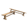 Pair of solid oak benches