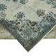 Handwoven overdyed oriental 1970s 210 cm x 314 cm blue carpet