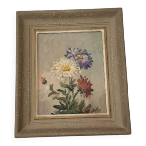 Tableau ancien floral
