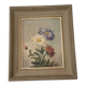 Antique floral painting from France, mid-20th century