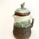 Glazed and scarified ceramic coffee pot, 1980s.