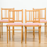 Ensemble de 4 chaises à manger de Ton, années 1970