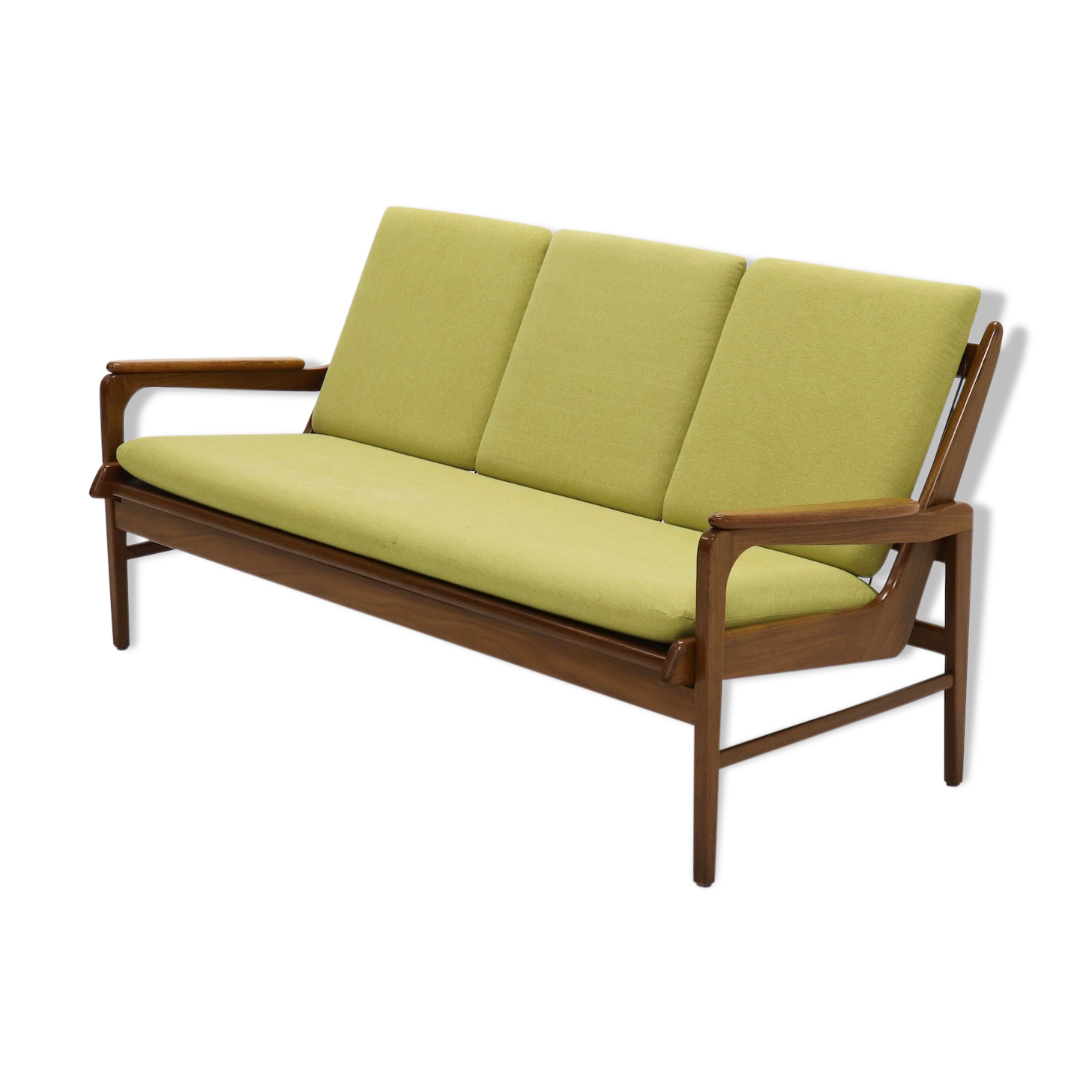 Sculptural teak sofa by Ster Gelderland 1960
