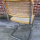 Chaise design Cesca modèle b32 en chrome