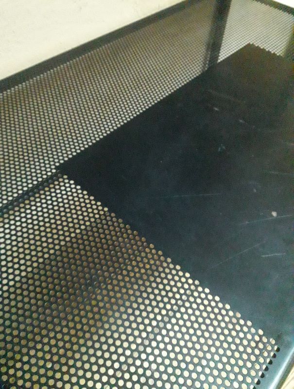 Desk shelves metal black vintage 80s
