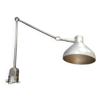 Ancienne lampe d'atelier industrielle articulée type Jielde vintage 1960