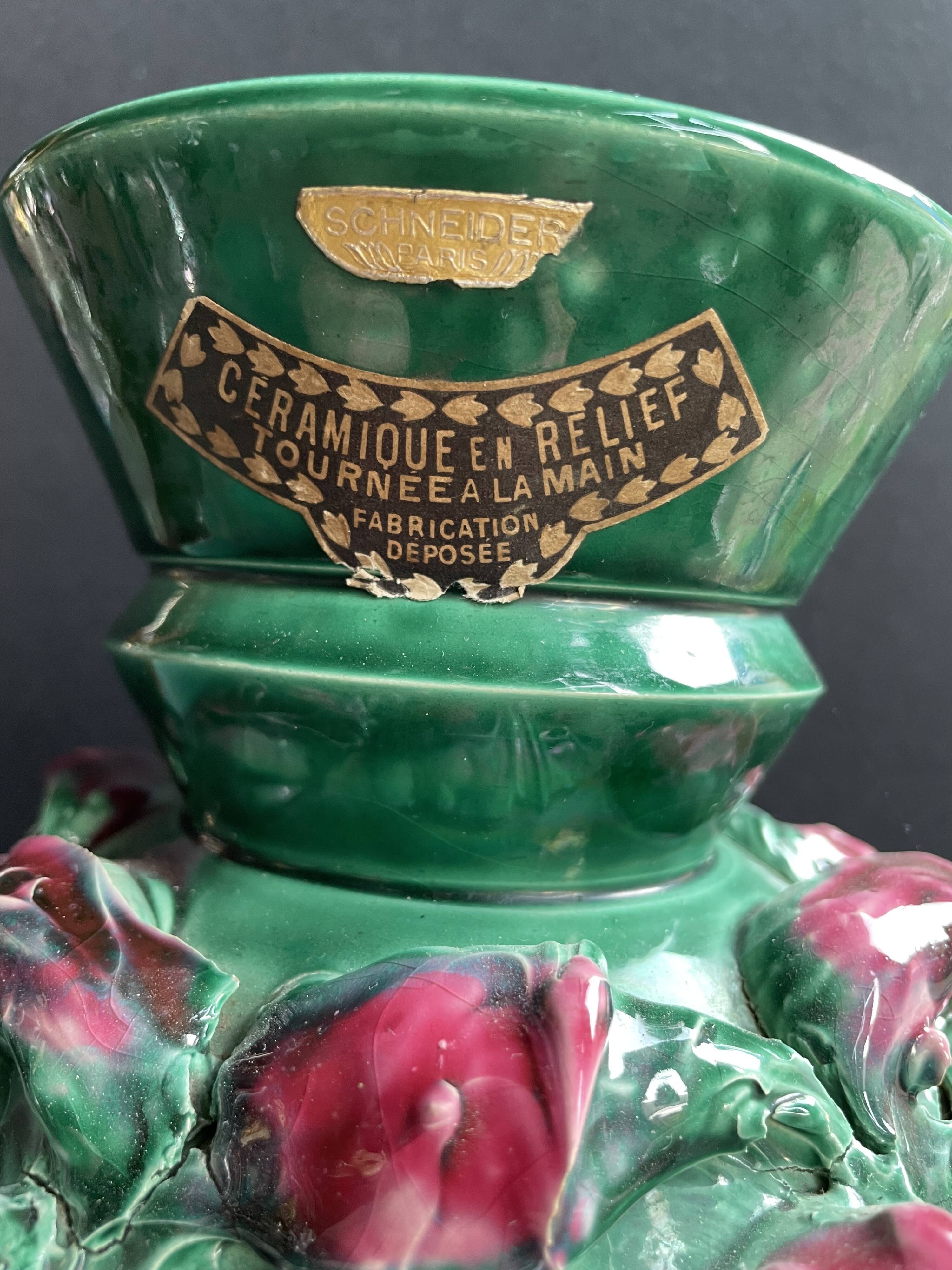 Schneider ceramic vase