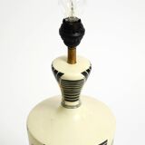 Large ceramic table lamp with Egyptian motifs by Nicolas Blandin, Paris