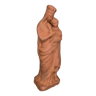 Vierge à l'Enfant en terre cuite XIXe modelage