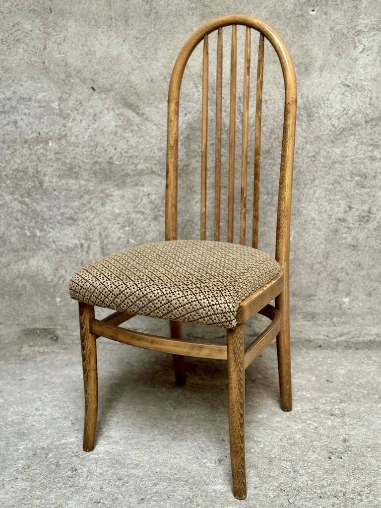 Series Set of 4 Baumann Eden Vintage chairs with fabric seat