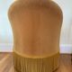 Mustard velvet toad armchair