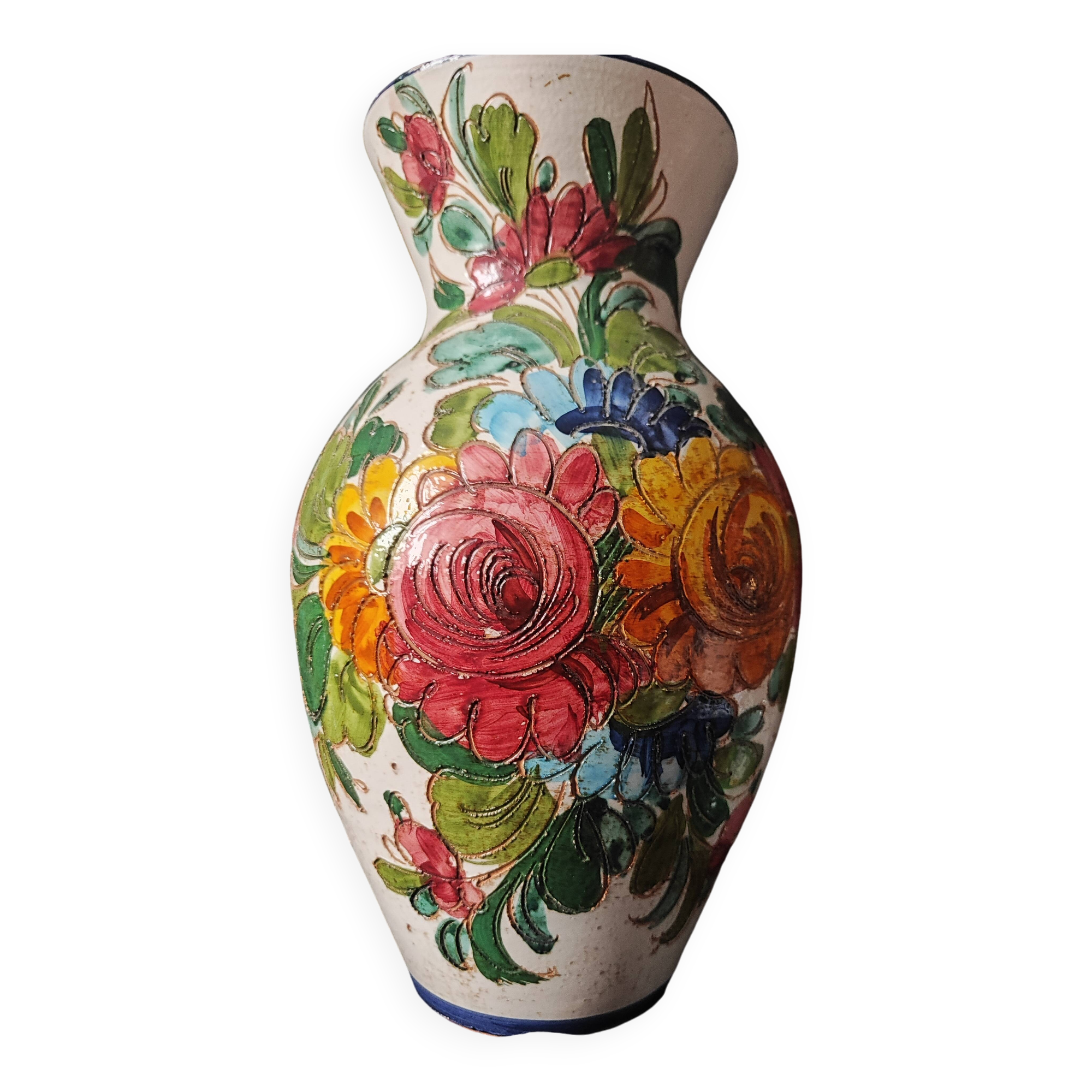 Mega vase in Vallauris Old flowers