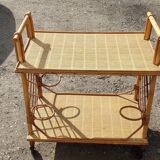 Furniture bar rattan 50s