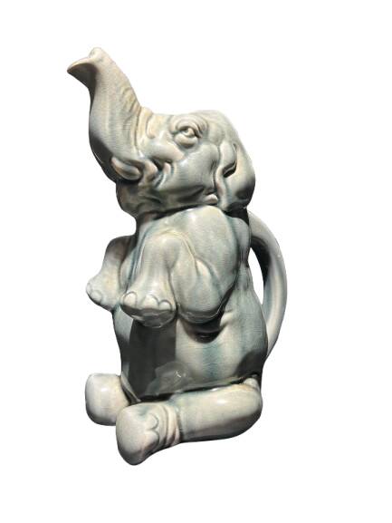Ceramic jug in the shape of an elephant.