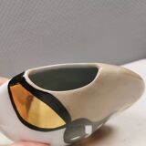 Vase with a motif, in an abstract style.