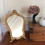 Golden mirror shell decoration  - 40x27cm