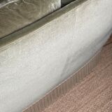 Sofa 2 places green velvet