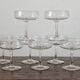 8 coupes à champagne en cristal gravé