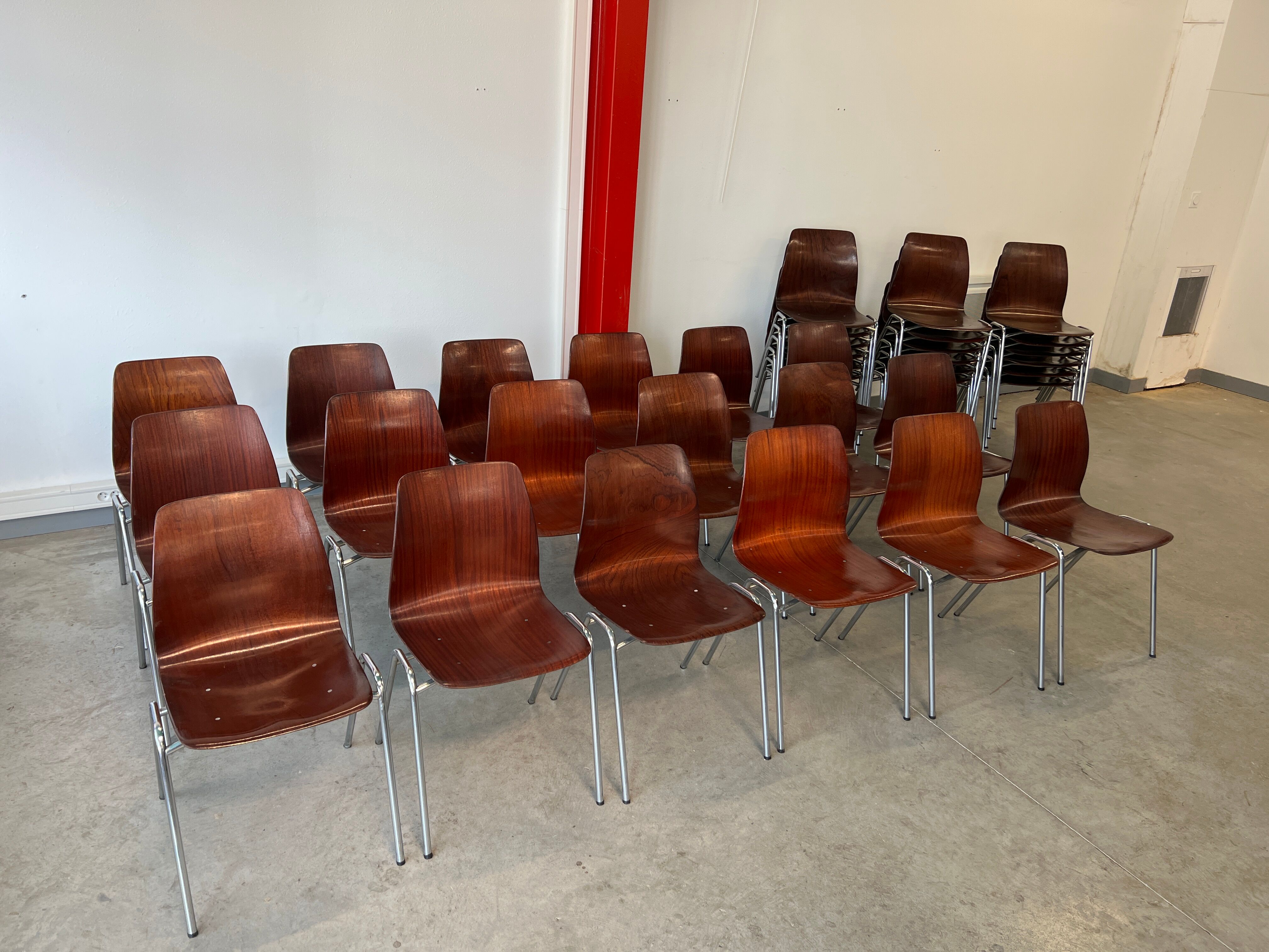 Set of chairs Pagholz 70s Germany